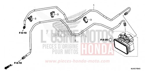 BRAKE PIPE CBR500RAG de 2016